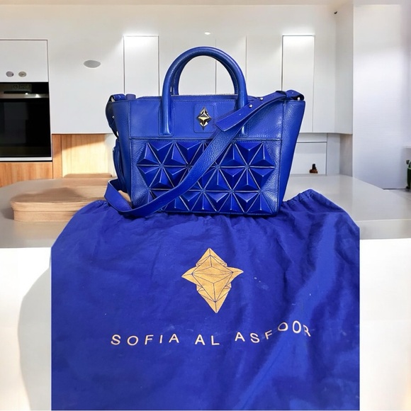 Sofia Al Asfoor Classic Signature BlueShield Bag Size 300 NWOT